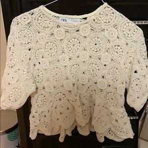 See through blouse from Zara